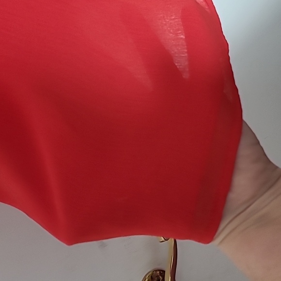 Lane Bryant red flutter sleeve blouse size 18/20. - Picture 3 of 3